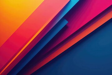 Geometric abstract wallpaper with bold colors and sharp lines, texture, stylish, digital