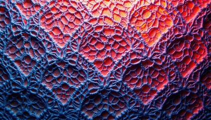 Geometric lace motif, repetitive diamond pattern , modern, white