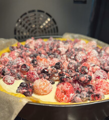 Delicious and Tempting Berry Tart Freshly Baked to Perfection with a Variety of Mixed Berries