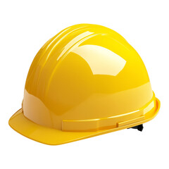 Fototapeta premium Bright Yellow Hard Hat Safety Helmet for Construction