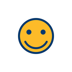 Fototapeta premium Smile icon vector isolated on white background. Smile vector icon. Emoticon Icon vector. Emoji