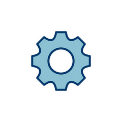 setting Icon vector isolated on white background. setting vector icon. Cog settings Icon Symbol. Gear
