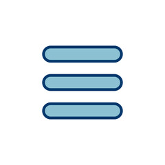 Obraz premium Menu Icon vector isolated on white background. web menu icon