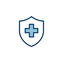 Health insurance icon vector isolated on white background. Insurance health document icon
