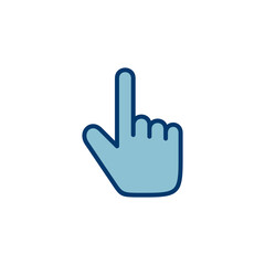 Hand click icon vector isolated on white background. pointer icon vector. hand cursor icon vector