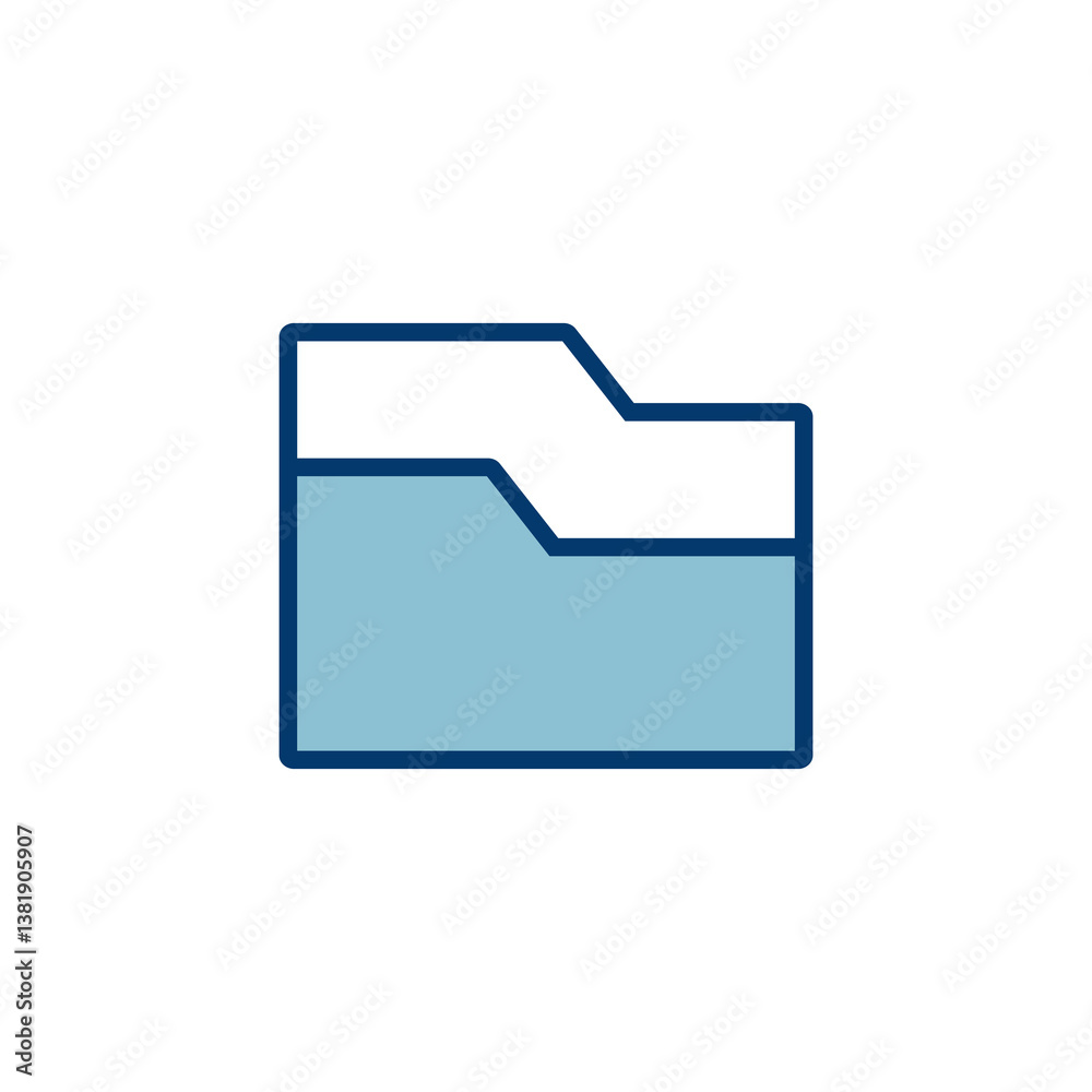 Poster folder icon vector isolated on white background. folder and documents icon. icon archive