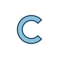 Copyright icon vector isolated on white background. copyright symbols