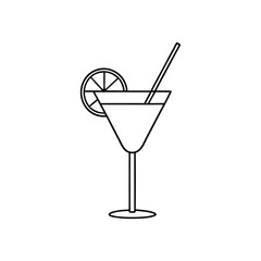 cocktail glass with cocktail