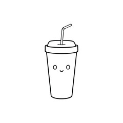 vector illustration of a paper cup
