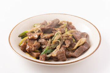 牛タンねぎ塩炒め