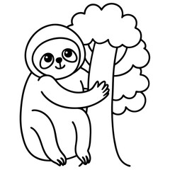 Cleaned_a-cute-sloth-hugging-a-tree--simple-line-art--perf.eps