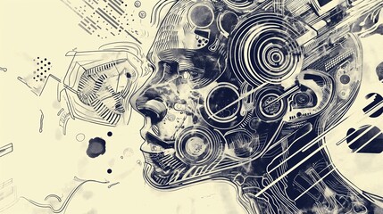 Abstract Futuristic Portrait