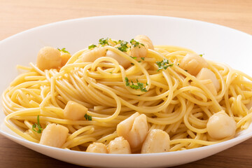 イタヤ貝のバター醤油パスタ