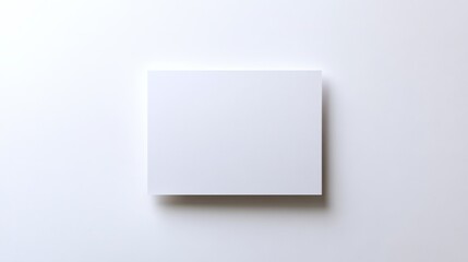 Minimalist white square canvas on blank background highlighting simplicity