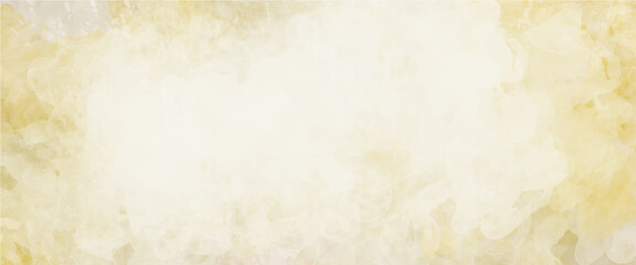 Vector soft yellow watercolor background for your design