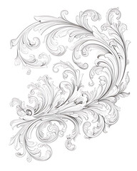 Floral flower vector Illustrations on white background