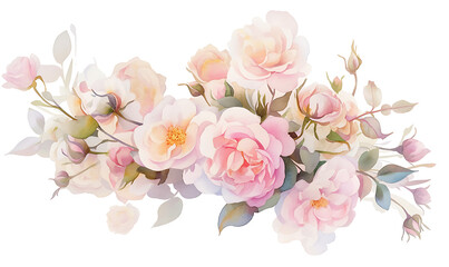 Fototapeta premium Floral flower vector Illustrations on white background