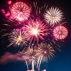 Fireworks in the sky