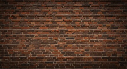 Fototapeta premium Rustic Brick Wall Texture Crimson Brickwork Aged Brick Background Deep Red Brick Pattern Textured Brick Surface Shades Of Brick Brick Wall Detail Rich Brick Hues Timeworn Brick Brick Wall AI Generated