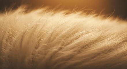 Golden Hour Fluff Warmth in Soft Light Whispers of Wheat A Field of Dreams Textured Light Subtle Hues of Gold AI Generated