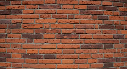 Naklejka premium Brickwork's Gentle Curve AI Generated