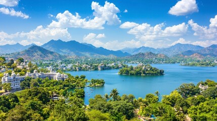 Scenic Lake View in Rajasthan