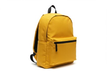 Yellow canvas backpack minimalist design
