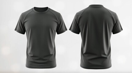 T-Shirt Duo Mockup – Black AI Generated Lighting