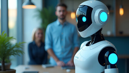 Humanoid AI Robots: Revolutionizing Customer Service and Caregiving with Human-like Interaction in Photo Stock Concepts - Explore the Future of User Experience