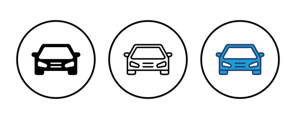 Car icon vector. car vector icon. small sedan