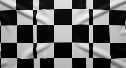 Draped In Black And White Checkershadows Race Flag Texture Black And White Waves Fabric Of The Finish Line A Checkered Canvas Monochrome Drape The Checkered Field Woven Victory Black White Flow