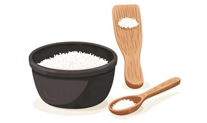 Japanese food illustrator on white background