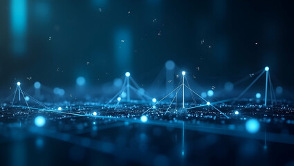 Modern Visual Narrative: Blockchain Transactions with Smart Contracts, Immutable Ledgers, and Transparent Fund Flows - Empowering Digital Financial Ecosystems | Photo Stock Concept