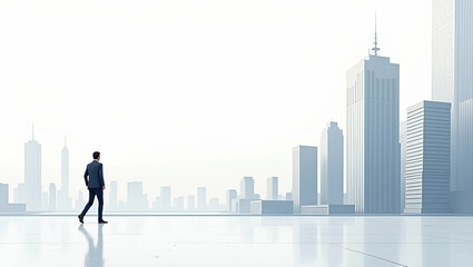 Explore modern minimalist design in this flat wallpaper, showcasing robotics in construction with innovative digital aesthetics for high-tech efficiency.