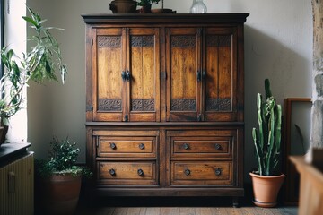 Vintage wooden cabinet