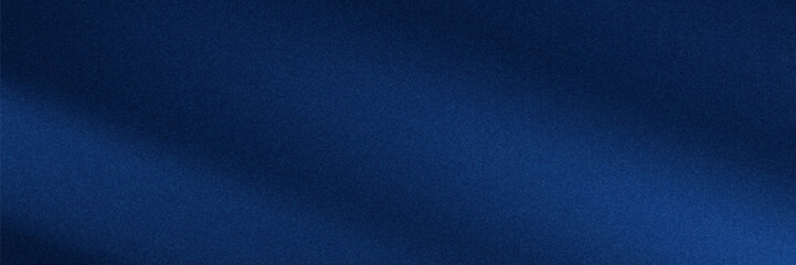 Silk satin fabric. Navy blue color. Abstract dark elegant background with space for design. Soft wavy folds. Drapery. Gradient. Light lines. Shiny. Shimmer.