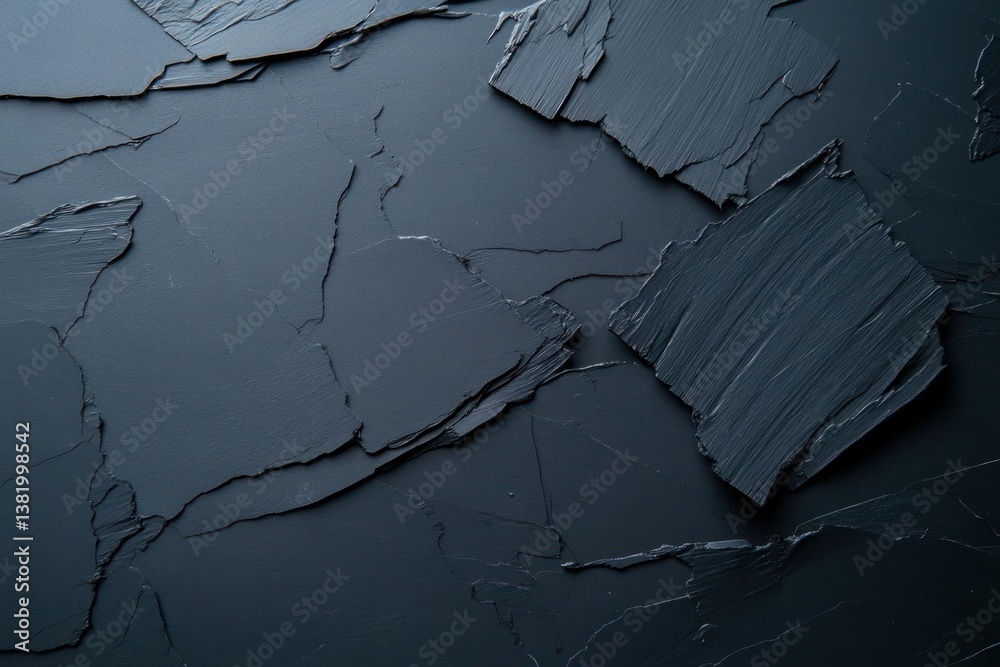 Aufkleber Dark Textured Abstract Surface with Rectangular Shapes and Rough Granular Appearance