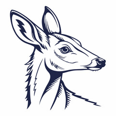 vector image of a deer