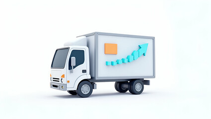 3D Icon: Innovative Automated Supply Chain Systems with Digital Tracking, AI Analytics & Integrated Logistics for Global Distribution Efficiency
