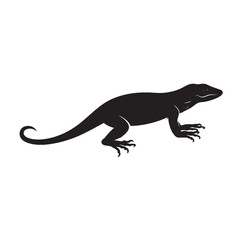 Tropical Skink Shadow on Leaf