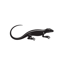 Obraz premium Skink Silhouette Against Golden Sky