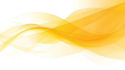 A yellow wave with a white background. The wave is long and curvy. The color yellow is dominant in the image