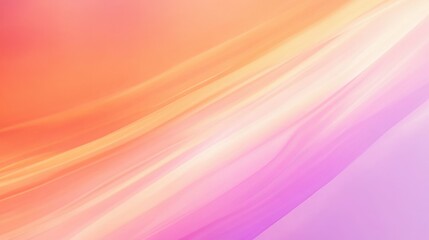 Obraz premium Abstract Flowing Light: A gentle, abstract flow of light and color. The pastel shades of pink, orange and yellow create a sense of calmness and serenity.