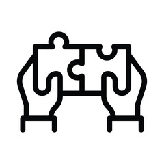 16 coorperation line icon illustration vector graphic