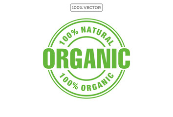 Natural Product logo. Organic Food logo template