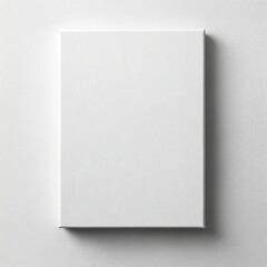 Blank white canvas on wall background
