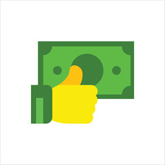  Illustration of two people closing a business deal with a handshake.