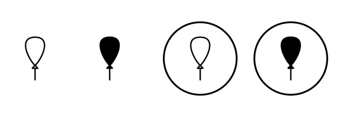 Balloon icon vector. Party balloon sign and symbol