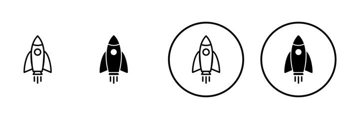 Rocket icon vector. Startup sign and symbol. rocket launcher icon