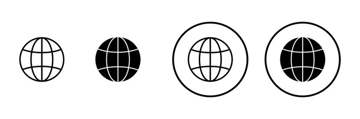 Web icon vector. go to web sign and symbol. web click icon. Global search icon